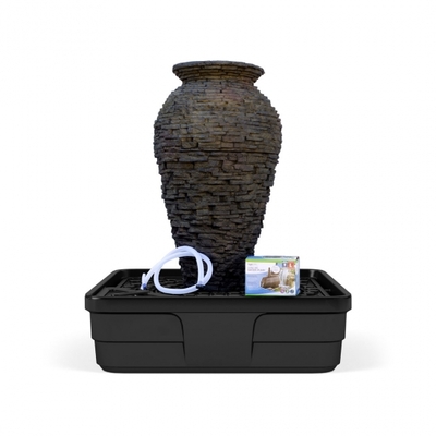 Medium Stacked Slate Urn Landscape Fountain Kit | Aquascape