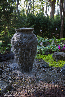 Stacked Slate Urn | Aquascape