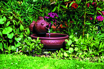 Solar Fish Fountain #1460 | Clearance Items