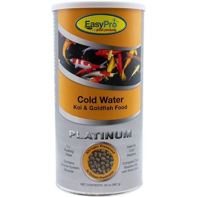 CWF1 EasyPro Platinum Koi & Goldfish Food  Cold Weather Food  20 oz. Canister | EasyPro